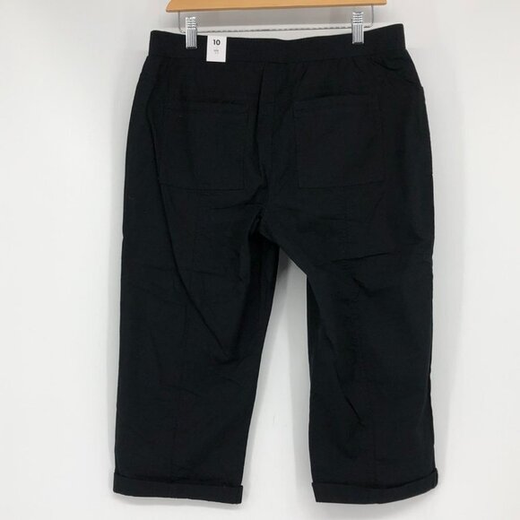 Reitmans  black capri cargo pants NWT size 10 - Picture 2 of 14